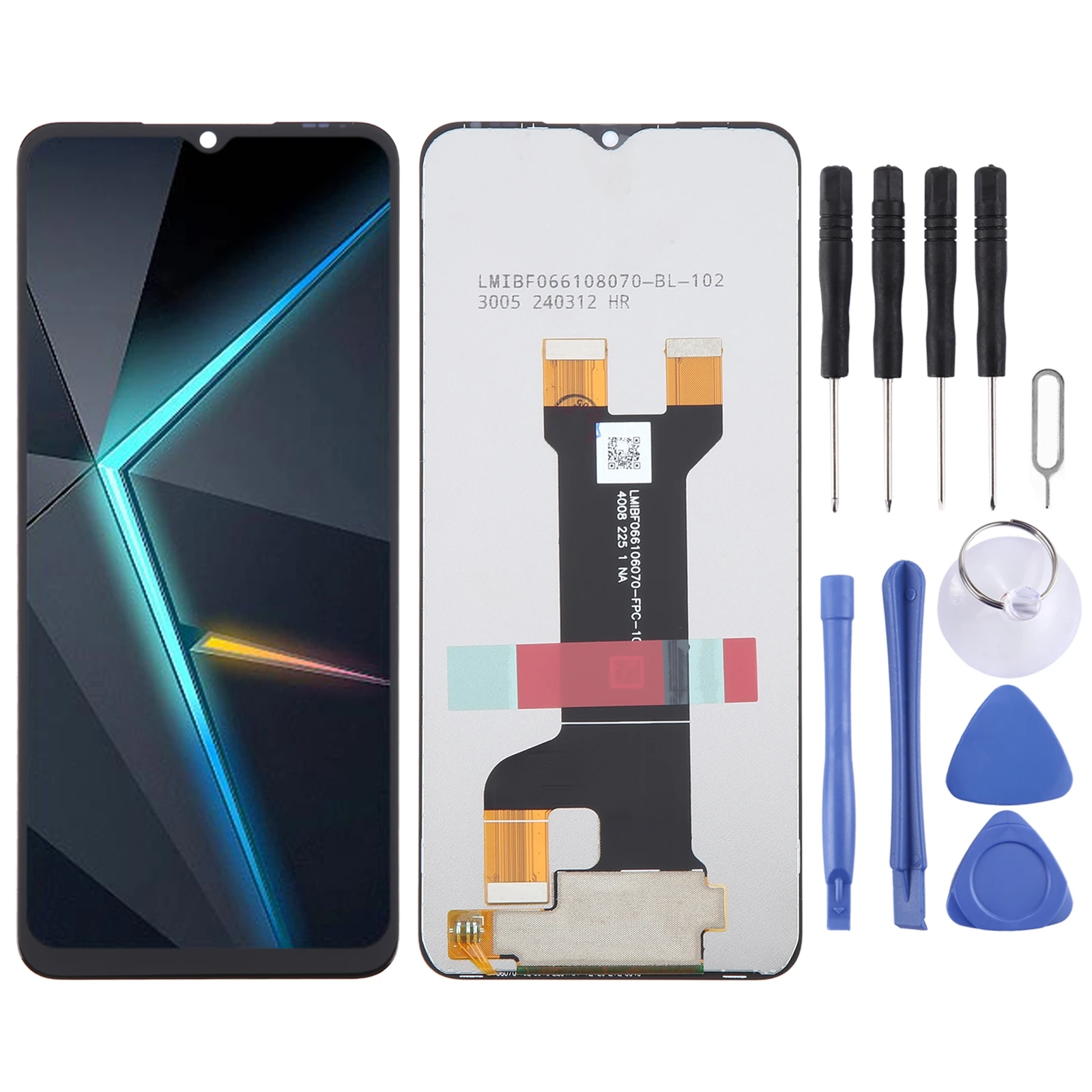 ZTE Nubia Neo 5G 8150N LCD Screen Full Assembly Replacement with Digitizer for Broken Non-Functioning Original Part
