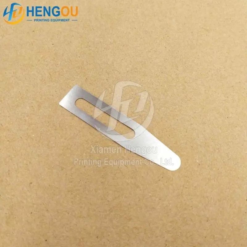 Feuille d'acier en papier séparée, pièces de machine, Komori Roland, etc., 65.0x14.0x0.3mm