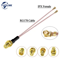 SMA Female to 2 UFL/U.FL/IPX Female Connector RG178 Splitter Cable RG178 Pigtail WIFI Antenna Extension Cable Jumper