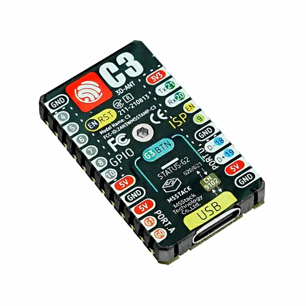 M5Stack Stamp EPS32 C3 Mate Development Board WiFi Bluetooth IoT Development Core Board