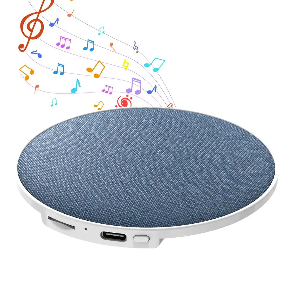 Alto-falante Bluetooth 5.4 para Cabeceira de Cama com Máquina de Som para Abaixo da Almofada, Ruído Branco, Temporizadores de 30, 60 e 90 Minutos, Som Estéreo HiFi
