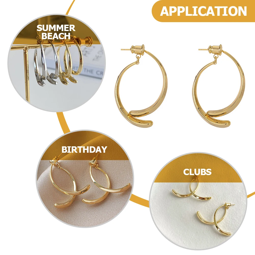 

Earrings Beach Women Jewelry Temperament Special Occasion Dangle Front and Back Alloy for Dating