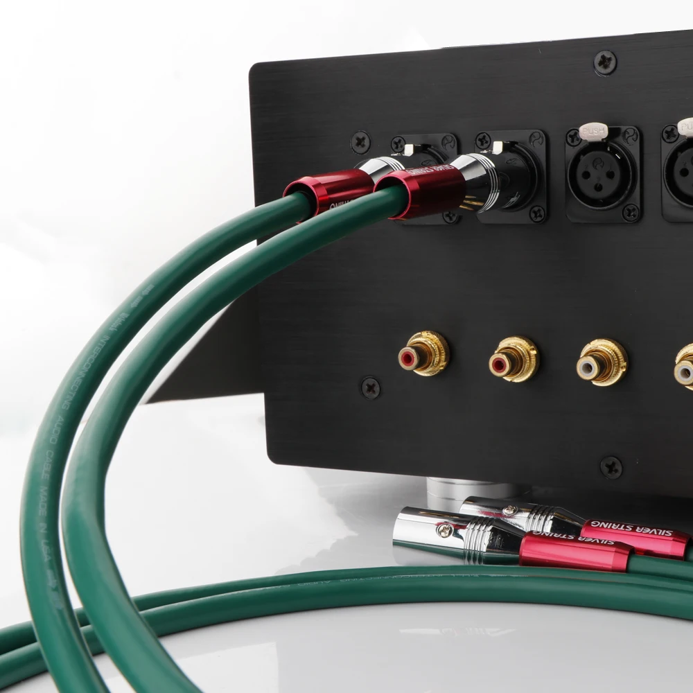 Mcintosh-2328 HiFi Áudio Prata e Prata Banhado a Cobre Híbrido XLR Cabo de Interconexão com XLR Macho para Plugues Femininos