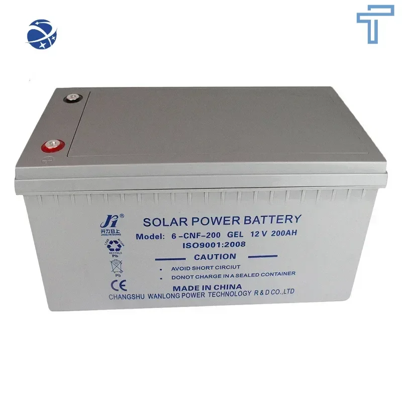 Original brand new Power solar battery 12V 200ah deep cycle lead acid gel battery maintenance free 12V 200amp battery