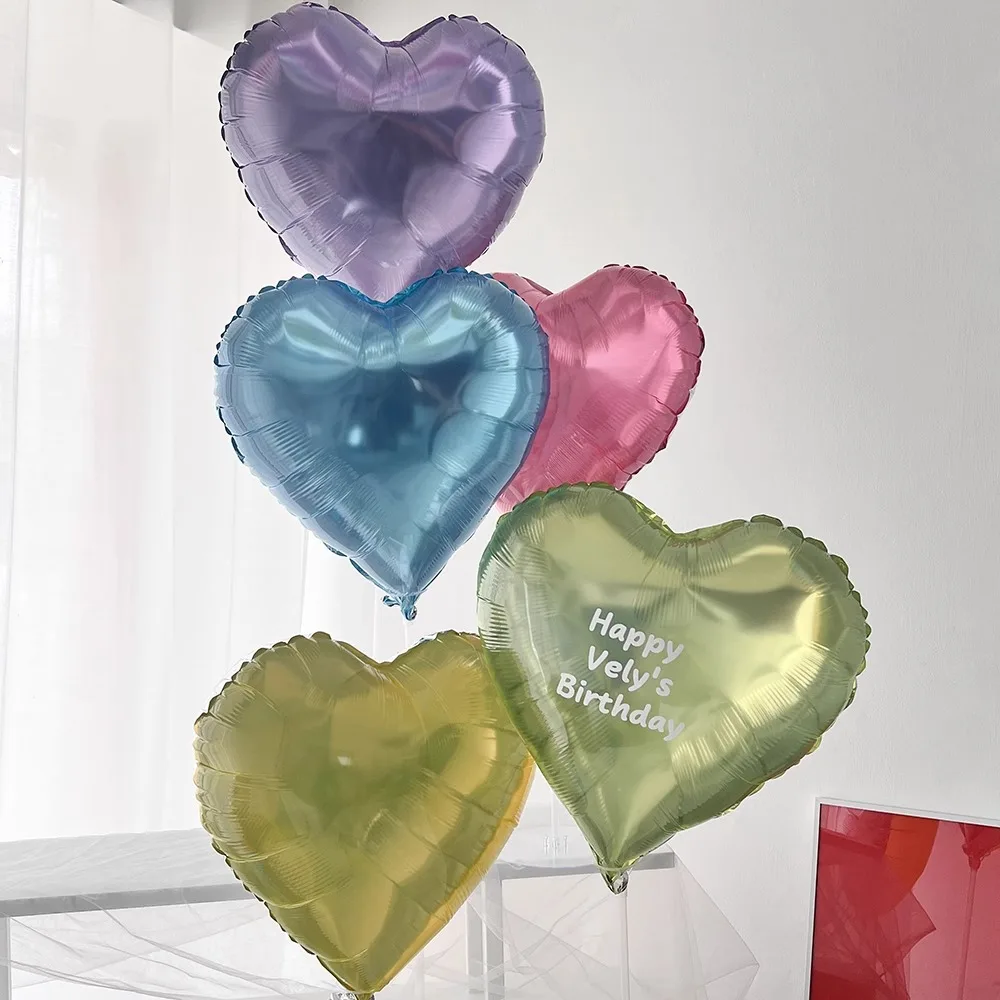 10 stücke lieben Ballon Geburtstag Dekor Süßigkeiten Aluminium Film Luftballons Valentinstag Luftballons Dekoration Hochzeits feier Lieferungen