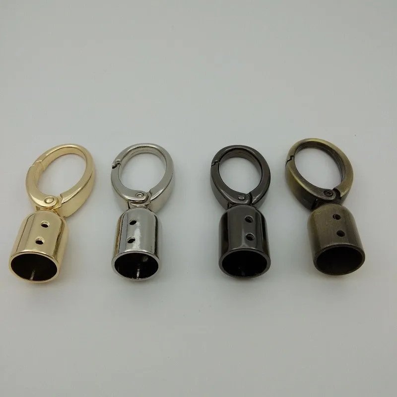 10 Pieces DIY Handbag Hardware Accessories Set with Leather Rope Tassel Bell Spring Opening Bag Hook for Fashion Crafts