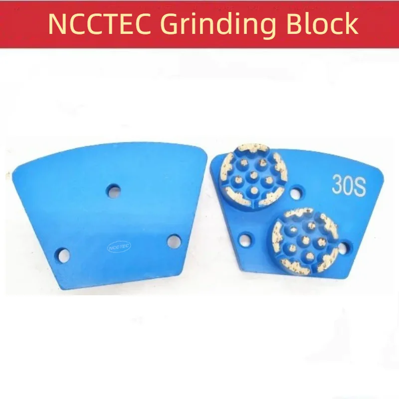 

[2 Flower Segments] 9pcs NCCTEC Trapezoid Metal Diamond Concrete Grinding Polishing Abrasive Block Shoes Tools for Floor Grinder