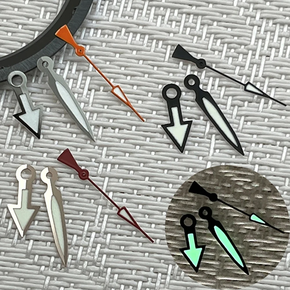 

Silver/Rose Gold/Black NH35 Hands C3 Green Luminous Watch Hands for NH34 NH35 NH36 4R35 4R36 Movement Watch Pointer Needles