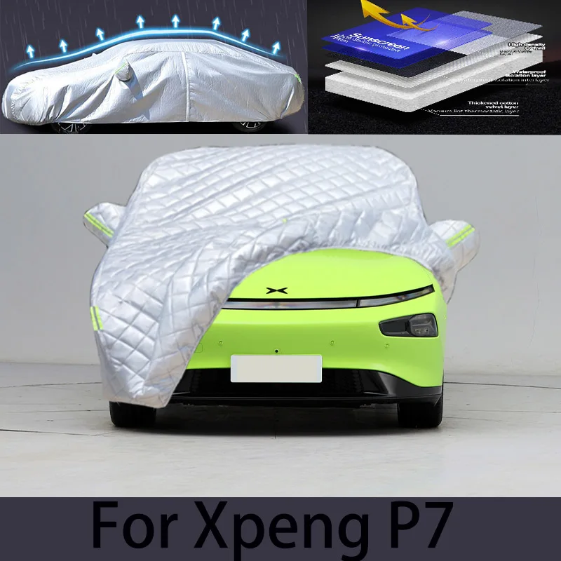 

For Xpeng P7 Car hail protection cover Auto rain protection scratch protection paint peeling protection car clothing