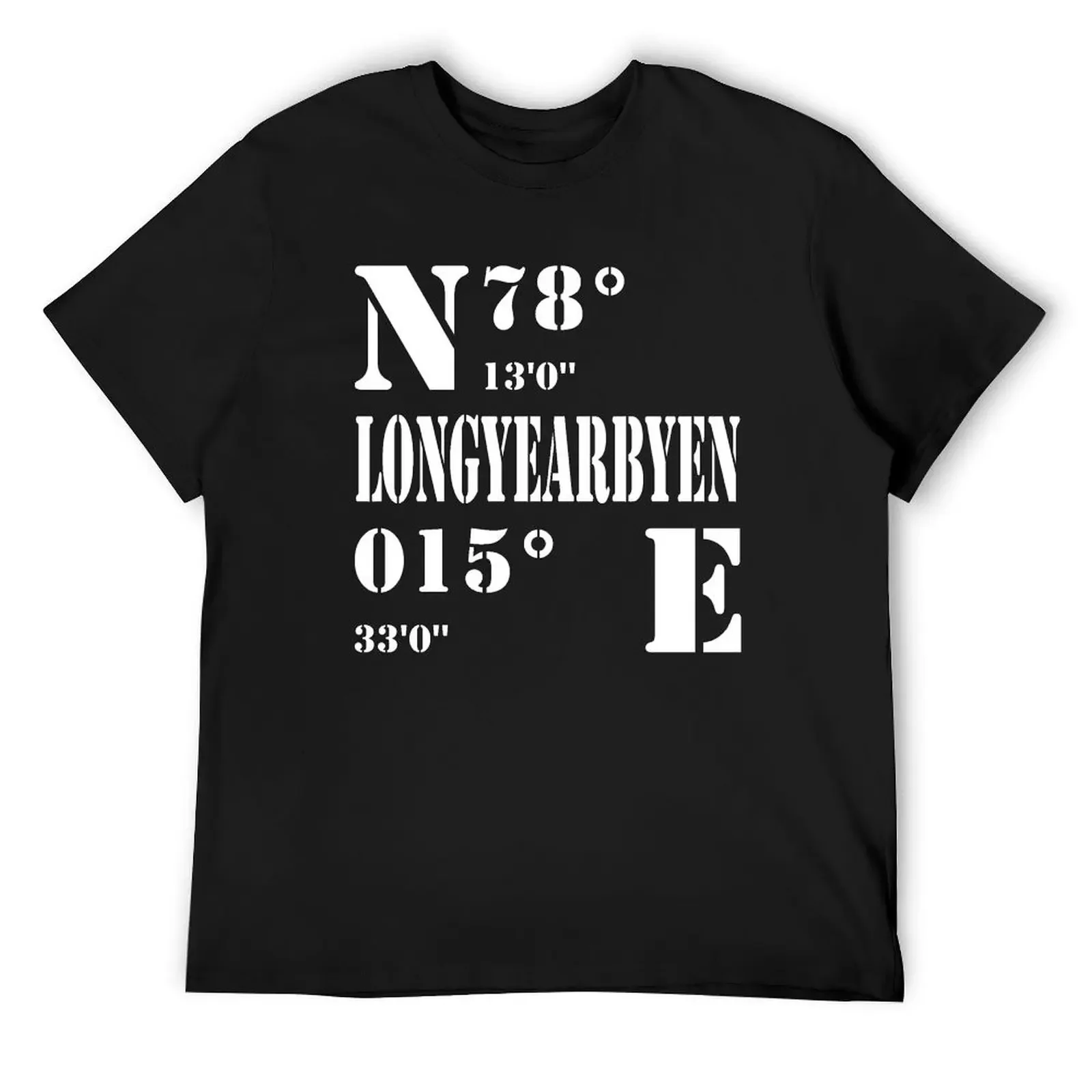 Longyearbyen, Svalbard, Norway T-Shirt plus sizes anime clothes mens shirts graphic tee