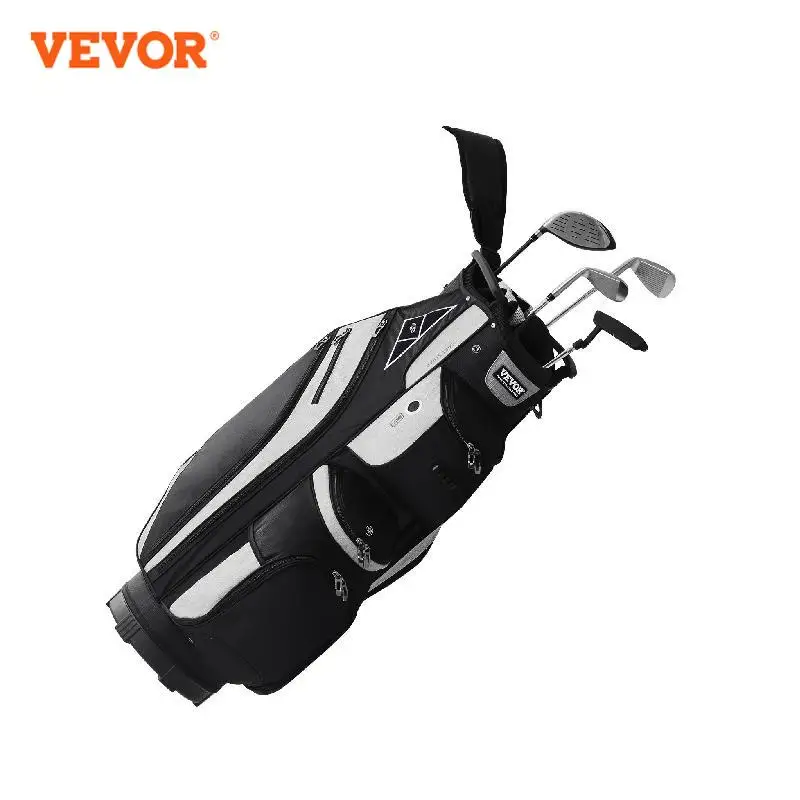 VEVOR Golf Cart Bag with 14 Way Organizer Divider Top Pockets Premium Cart Bag, Durable Golf Bags with Handles&Detachable Straps