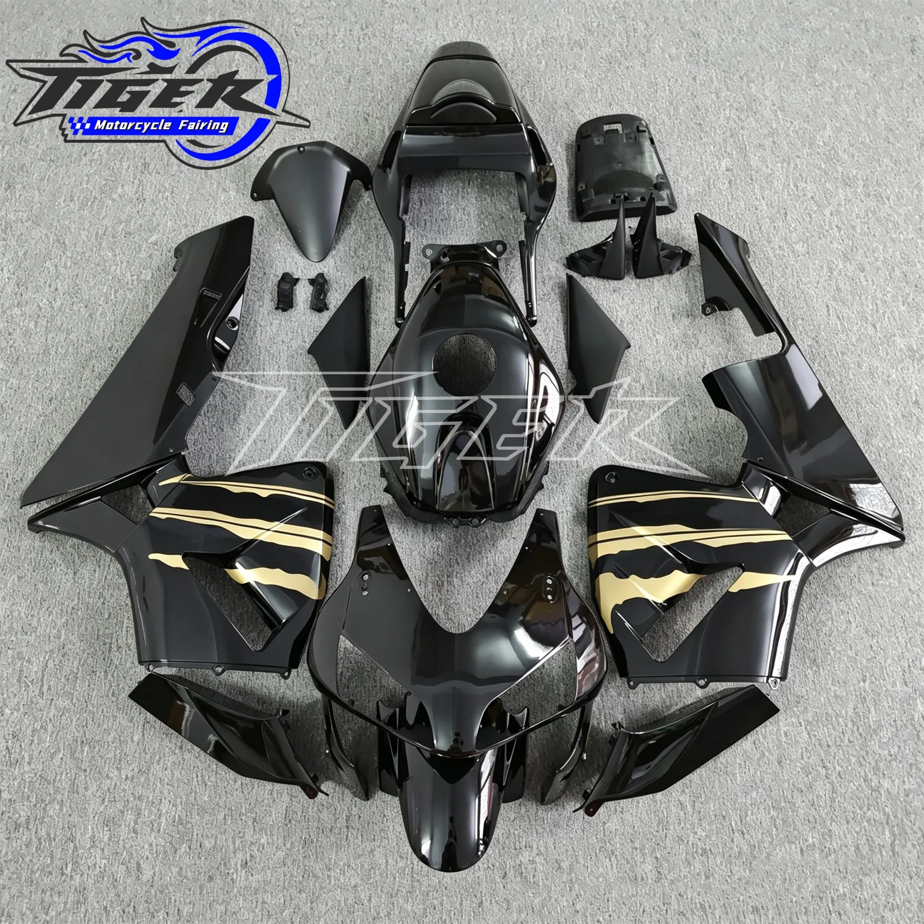 

Motorcycle Fairing Kit For Honda CBR600RR F5 2003 2004 Plastic Fairings Set CBR 600RR CBR 600 RR 03 04 Black Gold Bodyframe Case