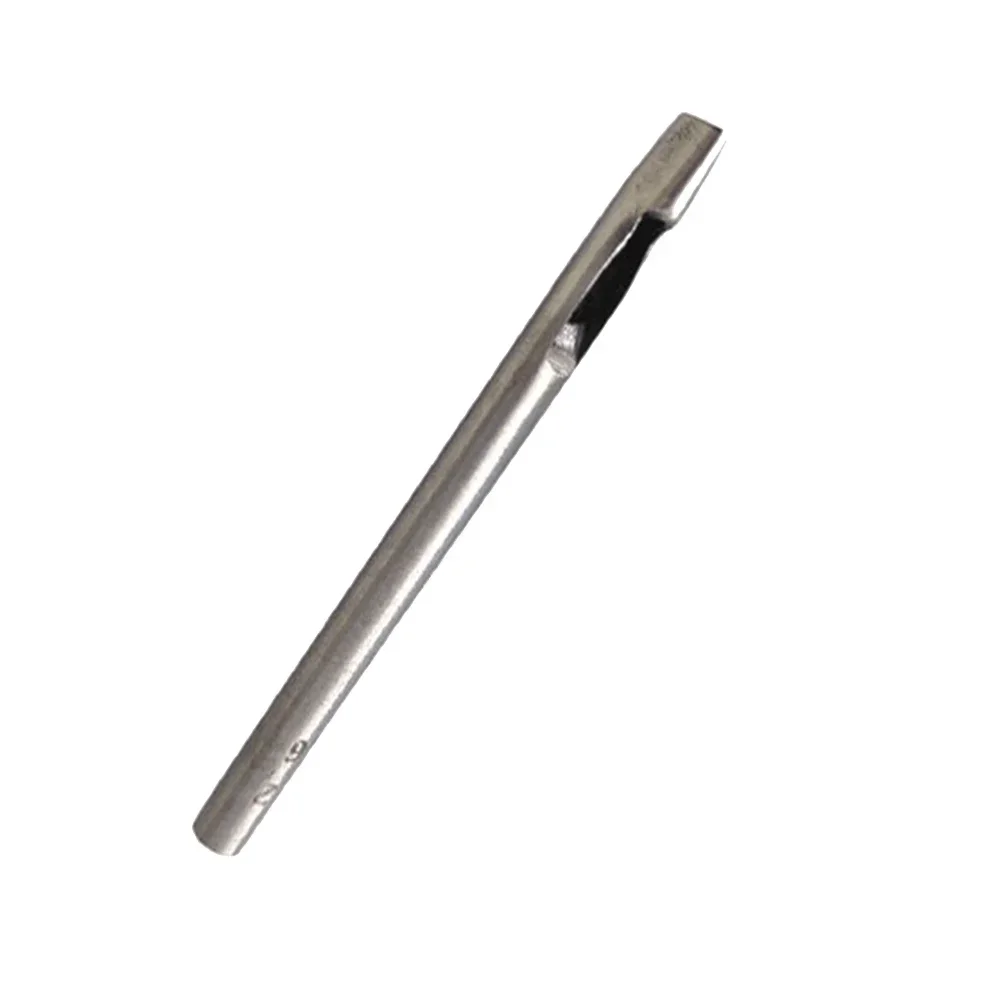 Metal Hole Digger for Fixing Tarpaulins and Garden Gazebo Screens Featuring Oval Screw Buckles and Rotating Latch Design
