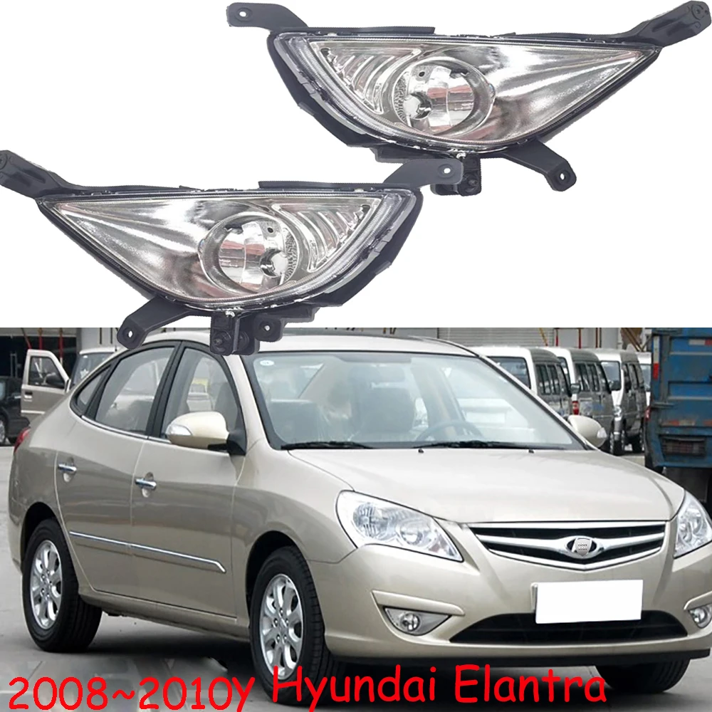 

1pcs car accessories bupmer head light for Hyundai Elantra fog lamp headlight 2008~2011y no bulb for Hyundai Elantra headlamp