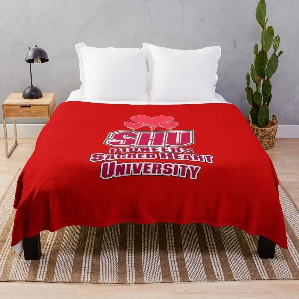 

Sacred Heart University Throw Blanket Bed covers Softest decorative Blankets