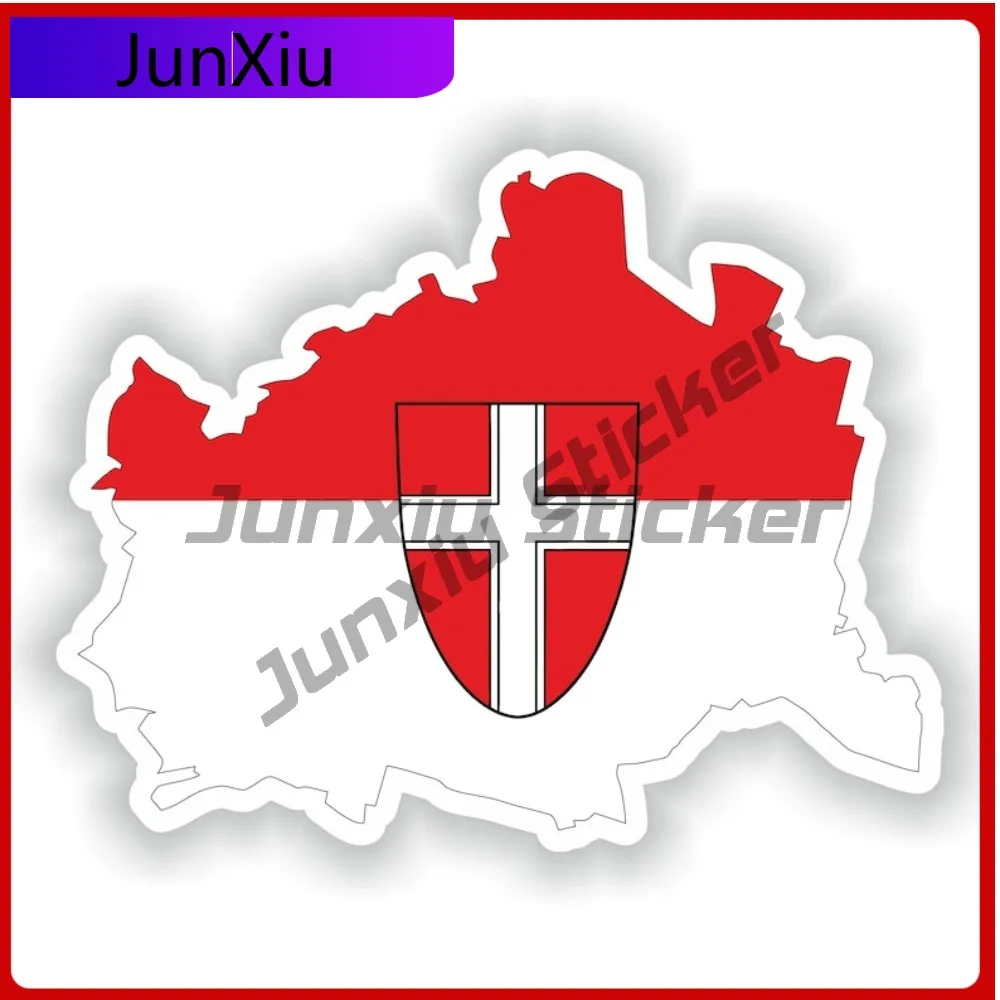 

Vienna Austria Shape Of The National Emblem Map Stickers Decorative Rv Car Bumper Sticker Funny Decoration Cover Waterproof Outd