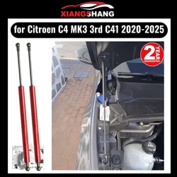 Bonnet Hood Struts for Citroen C4 MK3 third generation C41 2020-2025 Lift Supports Front Cover Modify