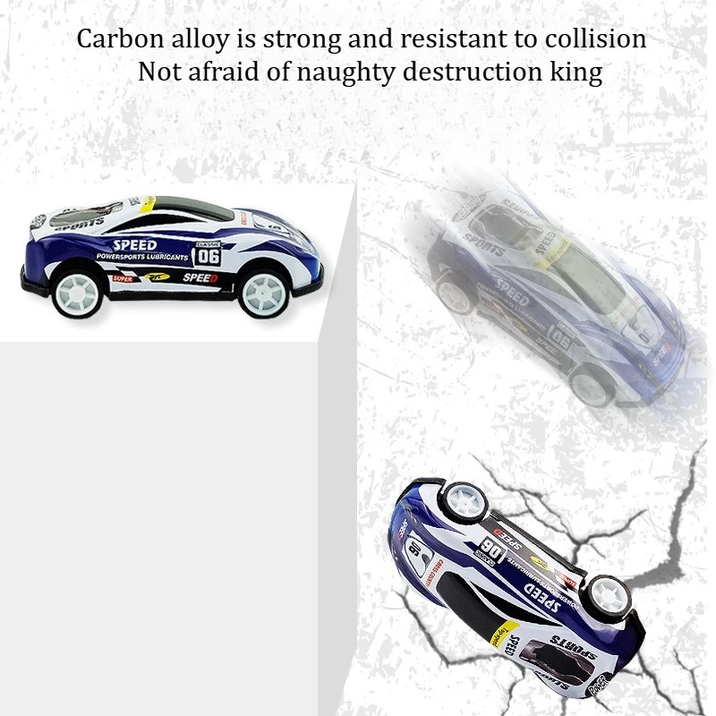 6.8CM104Short window racing pattern random pull-back alloy car mini simulation drop-resistant car children's toy car