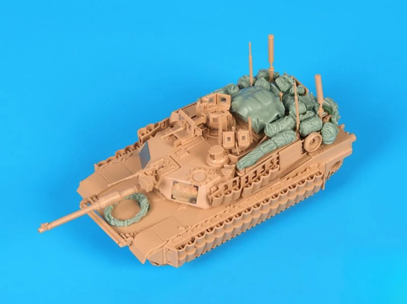 Kit assemblé de modèle en résine moulée sous pression, échelle 1/72, ensemble d'accessoires de réservoir M1A2 TUSK (sans réservoir), non assemblé et non peint