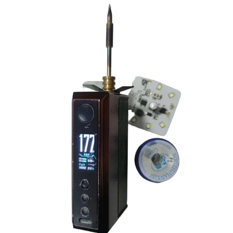 177W Soldering Iron Main Unit 510 Interface Color Screen Drag 5 Defective Appearance No Package Welding Repair Tool