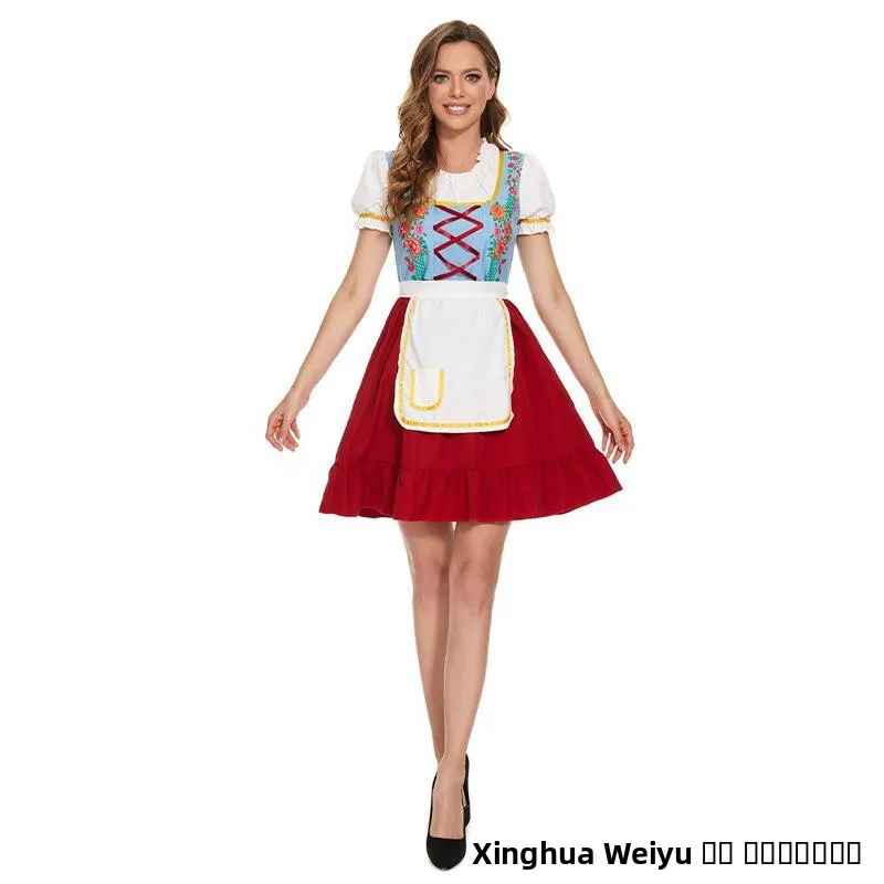 Set di abbigliamento per festival della birra di vendita caldo Bajiaoli National Madre Figlia Dr Outfit Abbigliamento da donna per spettacoli teatrali etnici