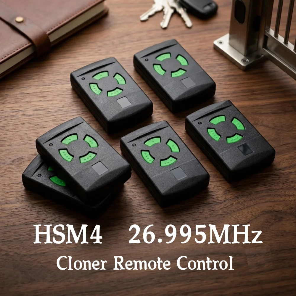 Image of 1-10 Stück HSM4 26,995 MHz Garagentor-Fernbedienung für HS2 HS4 HSM2 HSE4 Festcode 4-Kanal-Schlüsselanhänger-Sender