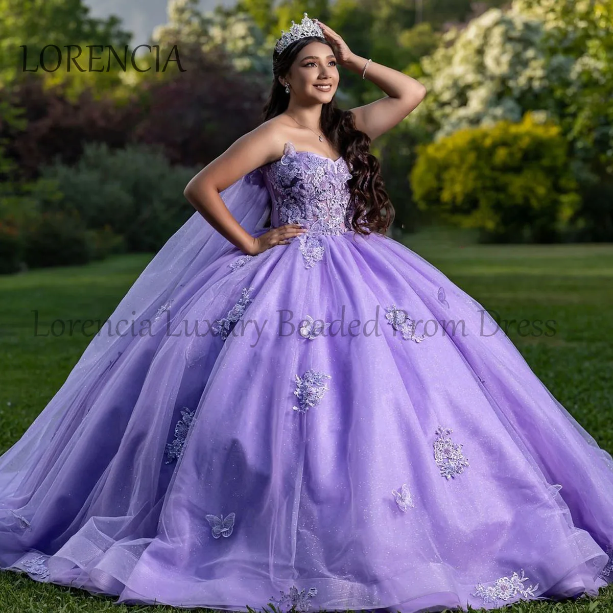 Mexican 2024 Quinceanera Dress Ball Gown Strapless Applique Beaded Detachable 3D Flowers Sleeve Sweet 16 Vestidos De 15 Años