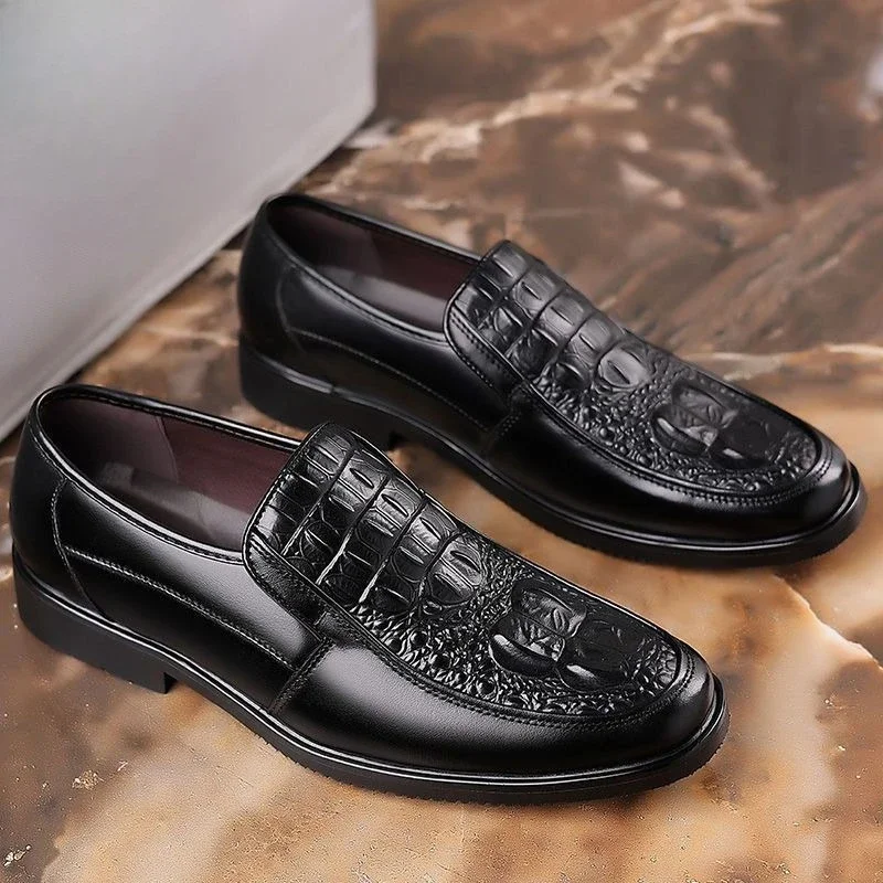 

Мужские модельные туфли на низком каблуке, мягкая дышащая пошивная одежда, повседневная деловая обувь высокого качества, модная кожаная не социальная обувь для мужчин