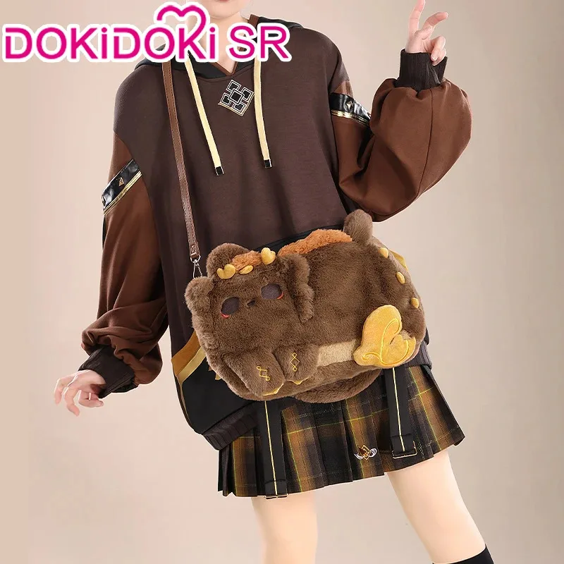 Tartaglia/Zhongli/Scaramouche/Xiao/Klee/Wanderer Doujin Bag Game Genshin Impact DokiDoki-SR Casual Wear Plush Bag Coin Purse