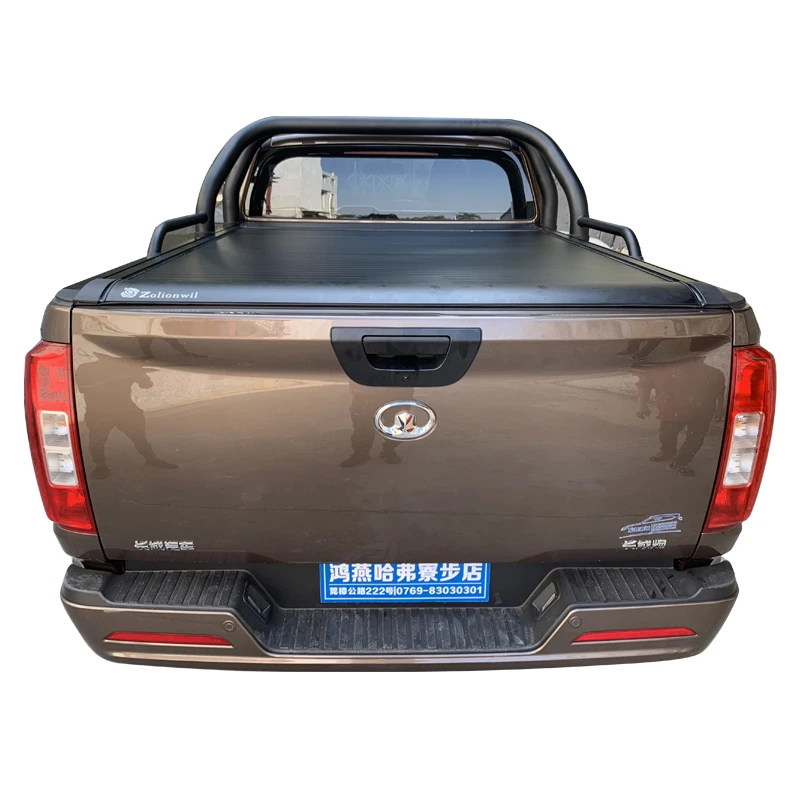 Zolionwil Hard Aluminium Alloy Retractable Tonneau Cover Roller Shutter Lid Truck Bed Covers for Gwm Poer Great Wall Cannon