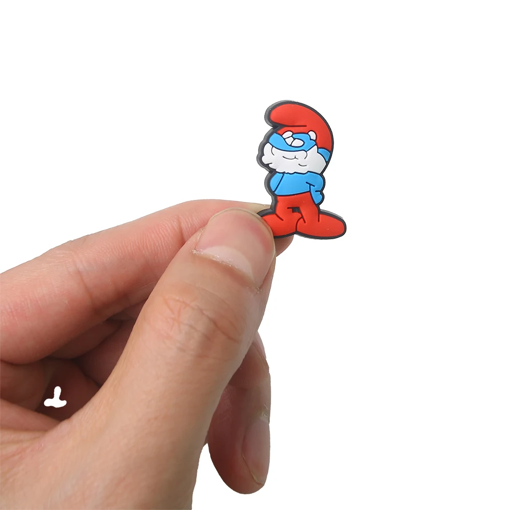 1pcs Blue Cartoon Shoe Charms Designer for Shoe Accessories Dreations for Sandals Sneaker Classic Clog Kids X-mas Gift Hot Sale image 4