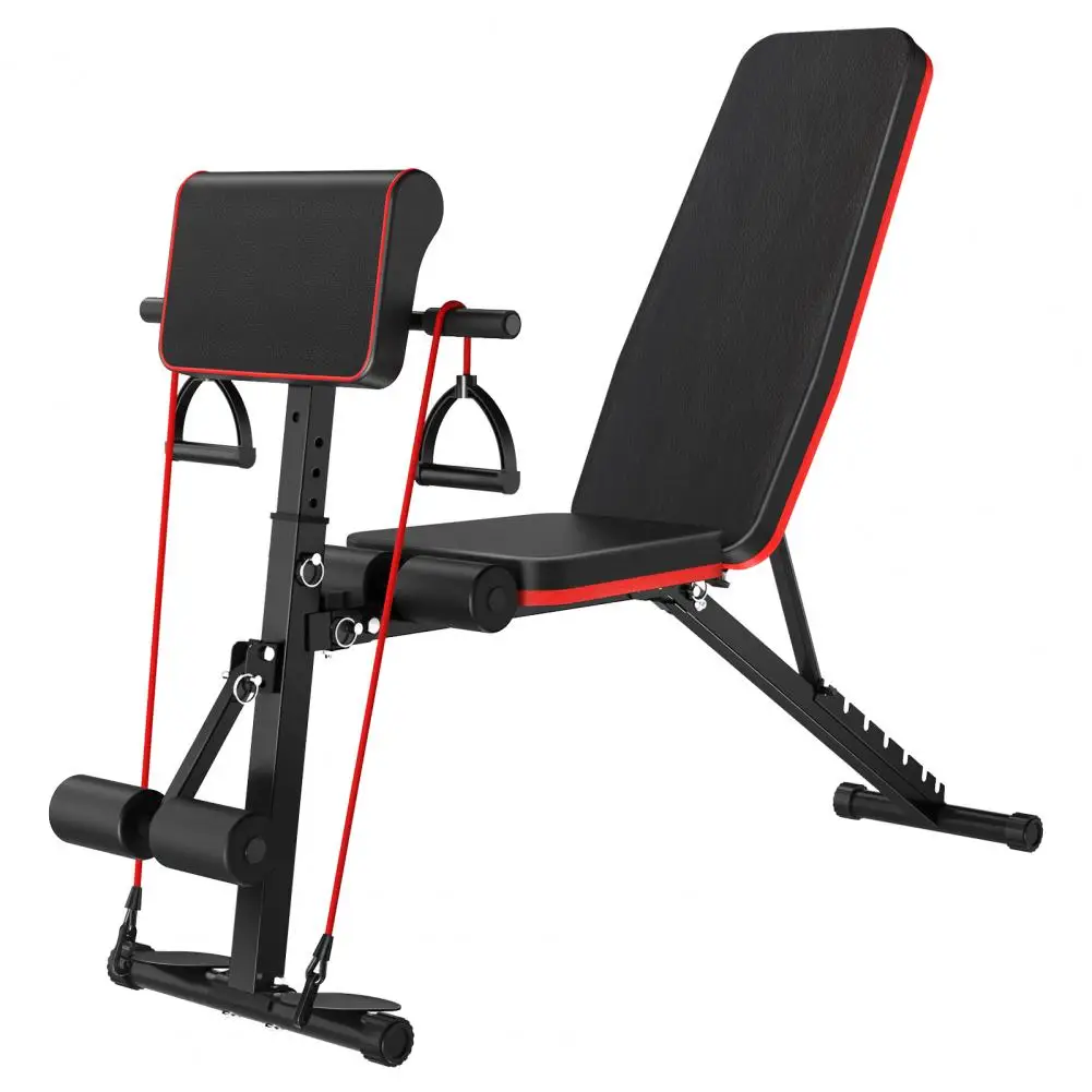 Multi Gears Adjustment Workout Bench for Home Gym, Foldable Incline Decline Flat Exercise Bench for Full Body Strength Training