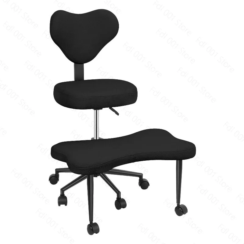Cross Leg Chair - Meditation Chair with Wheels, ADHD Chair, Height Adjustable Seat, Adjustable Footstool