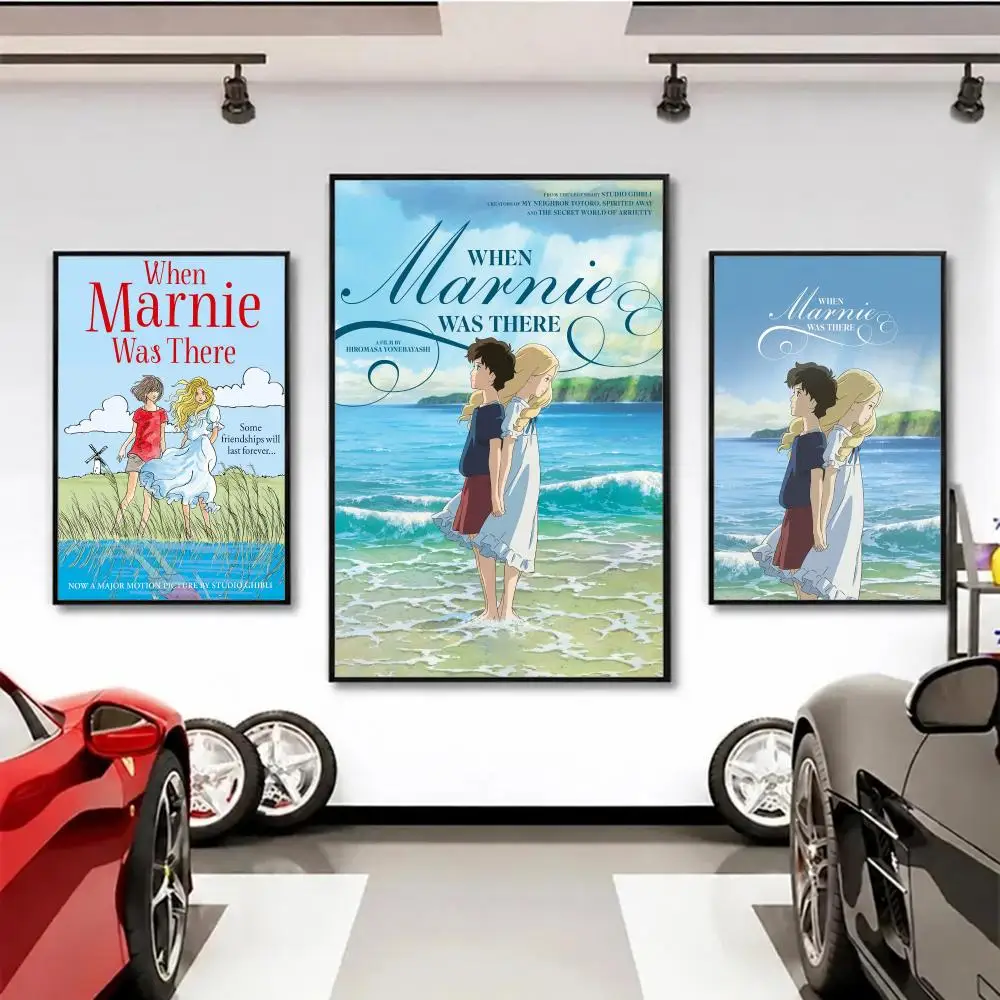 anime When Marnie Was There Poster Wall Posters Art Print HD Print Self-Adhesive Waterproof Wall Stickers Room Decoration