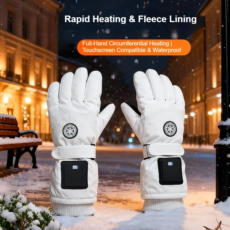 

Новые умные перезаряжаемые перчатки с подогревом – незаменимые зимние грелки для рук для езды на электровелосипеде на открытом воздухе