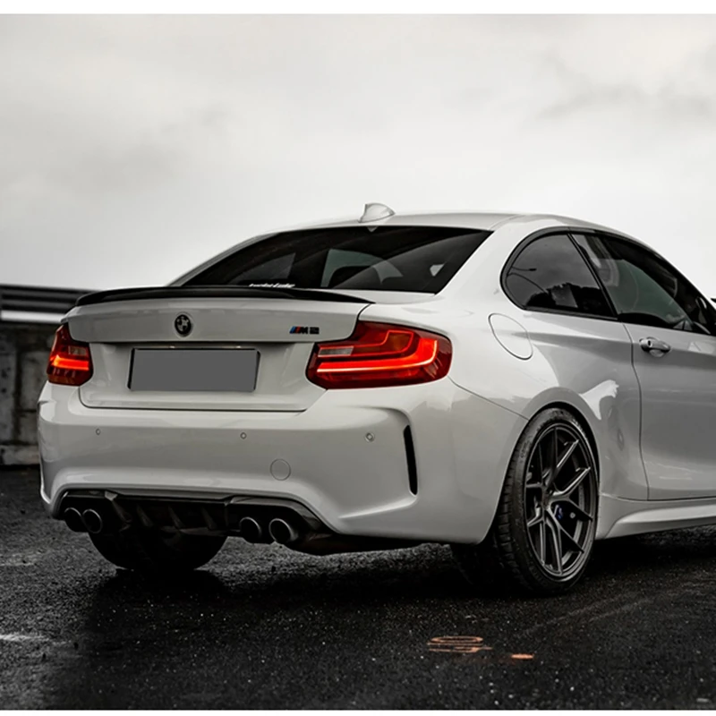 FOR BMW 2 Series F22 F23 2014-2020 glossy black M sport M technology diffuser M performance gloss black rear diffuser bumper bod