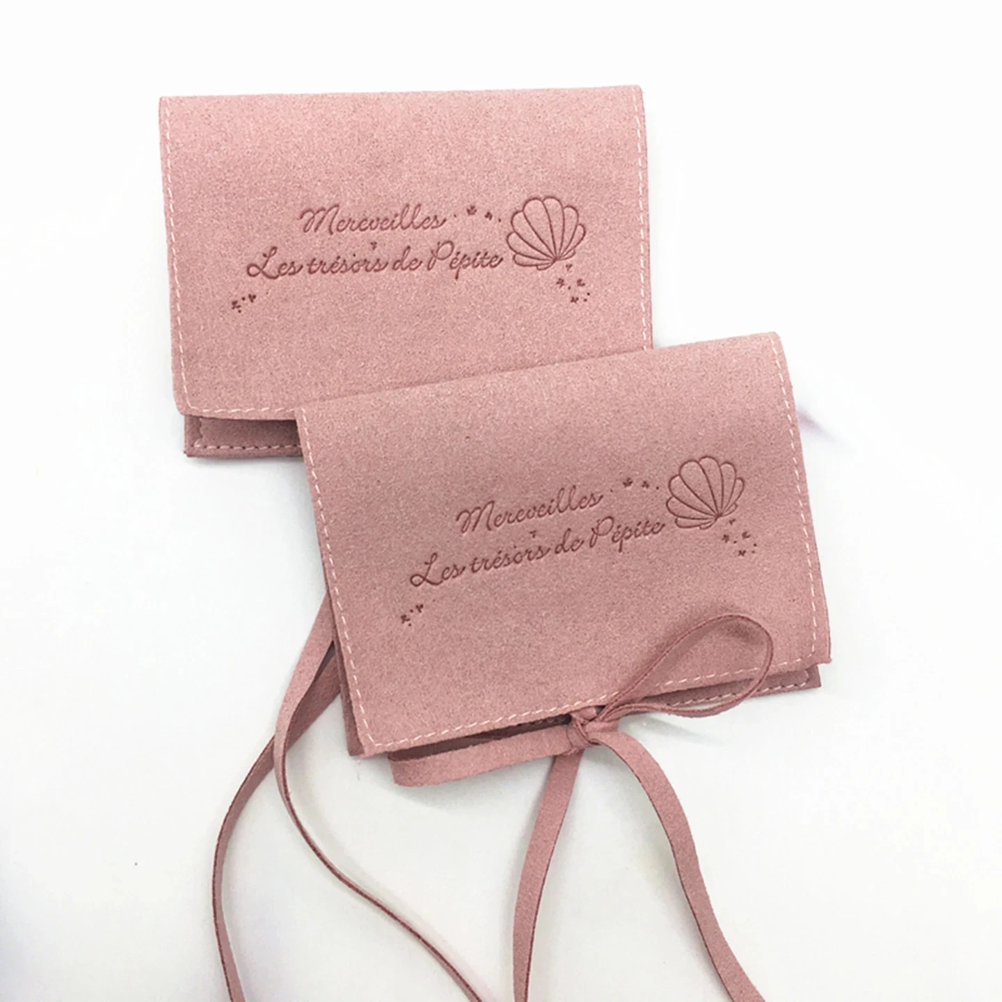 Imagem -02 - Microfiber Velvet Jewelry Pouch com Logotipo Personalizado Pequena Embalagem de Presente Bolsas Organizadores Luxo Drawstring Bolsa 8x8cm 100 Pcs