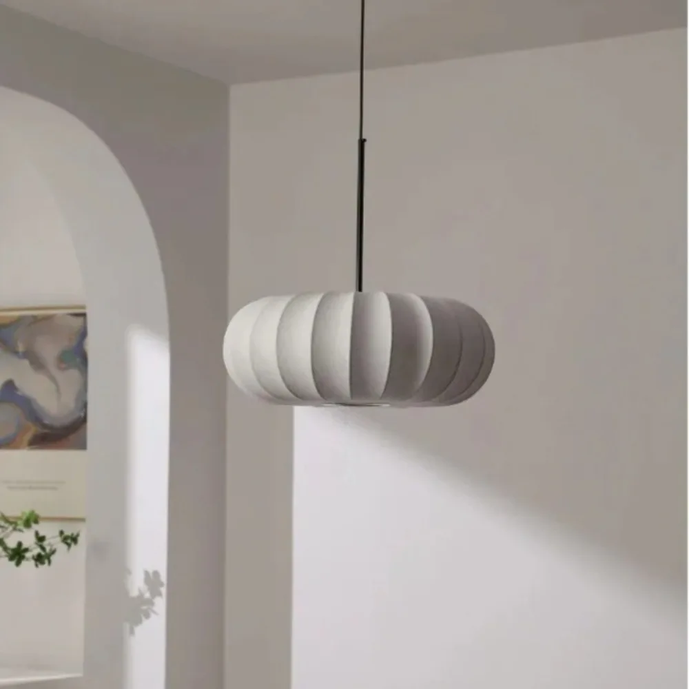 JOYINLED 30/40/50 سنتيمتر اليابانية قلادة ضوء وابي سابي الحرير عاكس الضوء الطبيعية الحديثة الثريا لغرفة المعيشة ، غرفة نوم ، غرفة الشاي #4