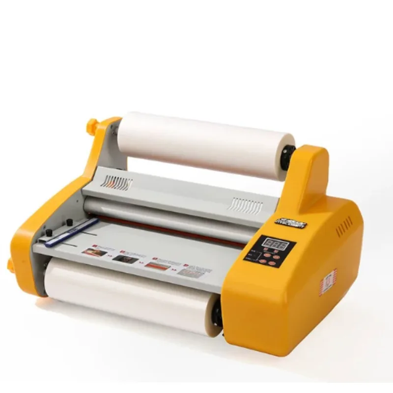 FM3520 FM4820 FM3820 A3 A4 Roll Laminator Small Office Hot Cold Laminating Machine for Daily Document Photo Use