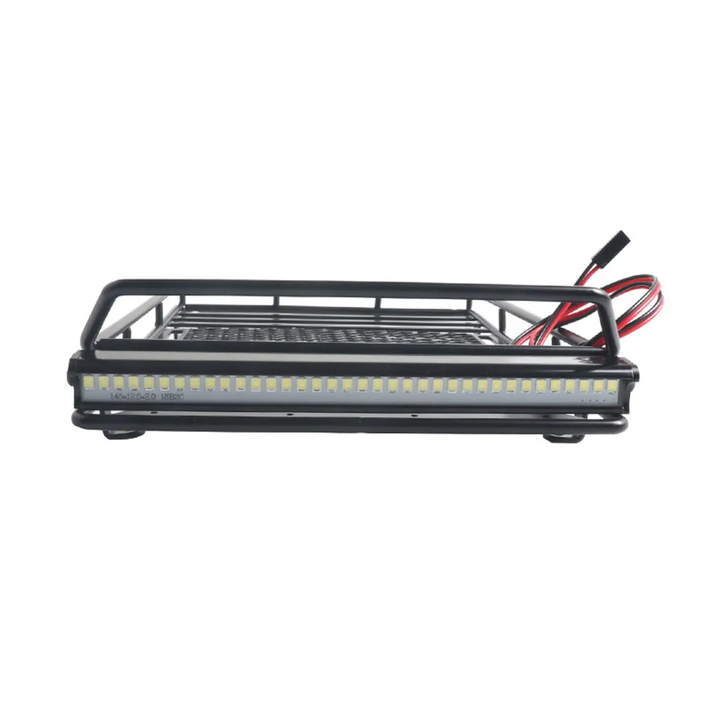 1:10 RC Roof Luggage Rack Storage Bracket Simulation Climbing Car Black Metal Lightweight Durable Cargo Accessory Car Model
