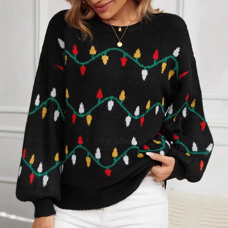 

Свитер Cisas, женский свободный свитер большого размера, трикотаж Cisas Sweet Hear, легкий длинный топ-свеч через границу