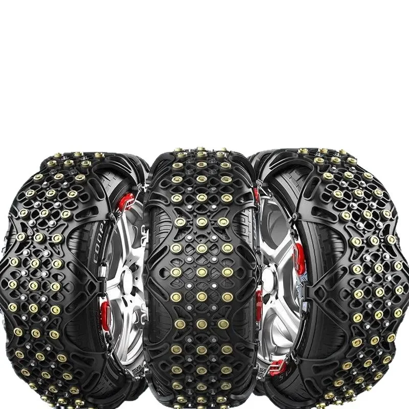

Car fully enclosed snow chain integrated tightening thickened rubber natural rubber closed