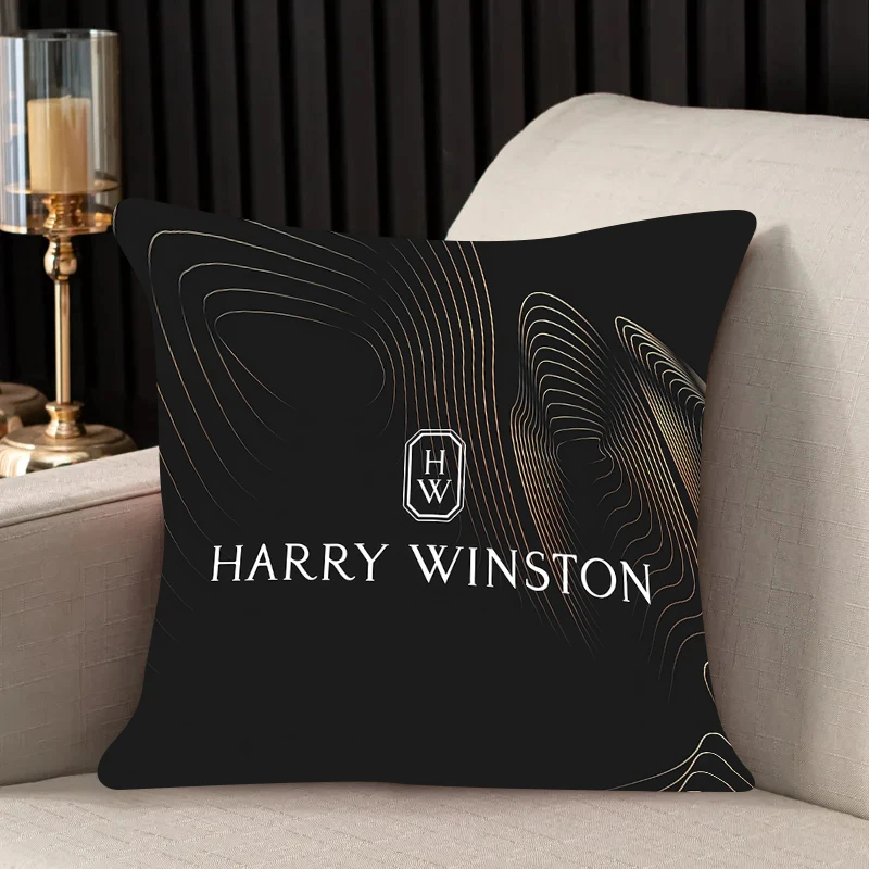 Comfortable pillow room bedroom office coffee shop pillow living room Harry Winston pillowcase Fashion brand Home Decor 45X45cm