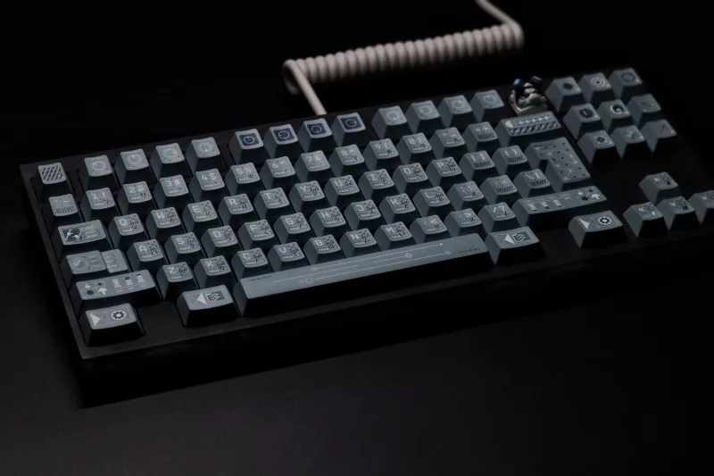 142 tasti/set Starfield Tema Copritasti PBT Dye Subbed Copritasti Cherry Profilo Anime Gaming Keycap Per 61 64 68 87 96 104