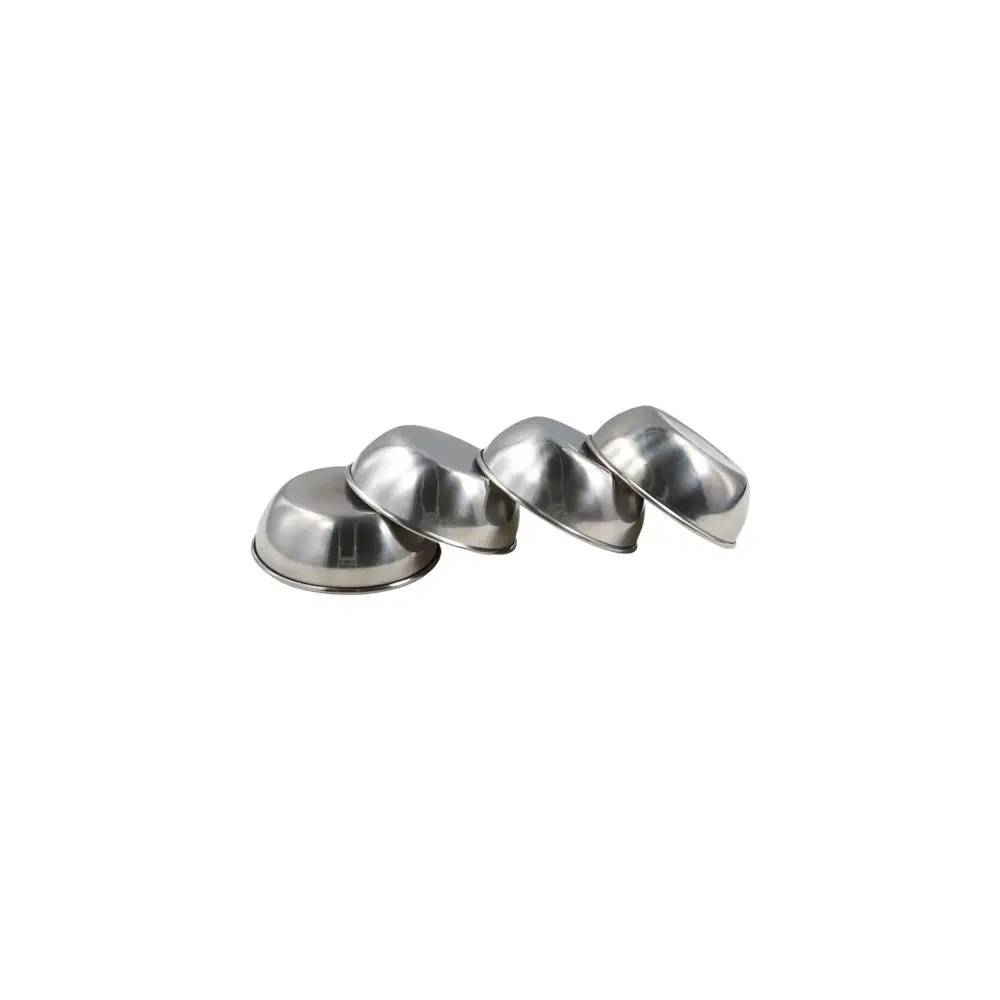Household Round Tableware Home Essential Kitchen Supplies Stainless Steel Food Snack Dish Sauce Plate Seasoning Dish Small Bowl