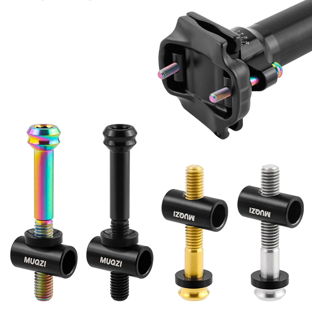 

2 шт., винты для трубки сиденья велосипеда, 5 мм x 3040 мм, установочные винты для стержня сиденья, запасные части для велосипеда, материал TC4