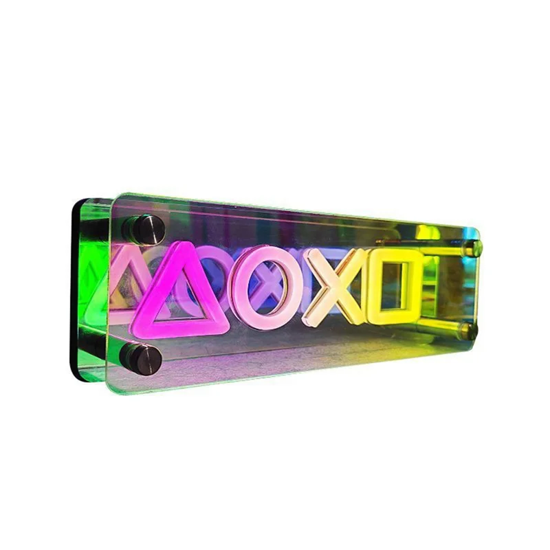 ABKN-Neon Signs Lights LED Table Lamp Colorful Thousand Layer Mirror Atmosphere Light For E-Sport,Bedroom,Birthday,Decorate