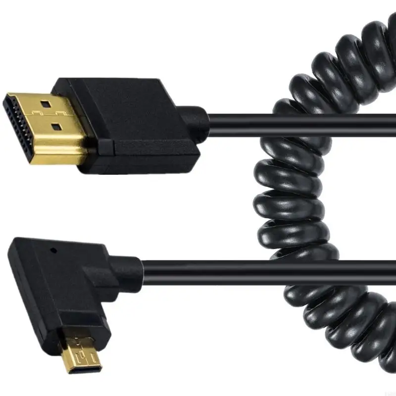 Cavo micro hdmi compatibile HDMI maschio a micro HDMI compatibile HD Cavo ad angolo sinistro destro da 90 gradi 4K60Hz per HDTV