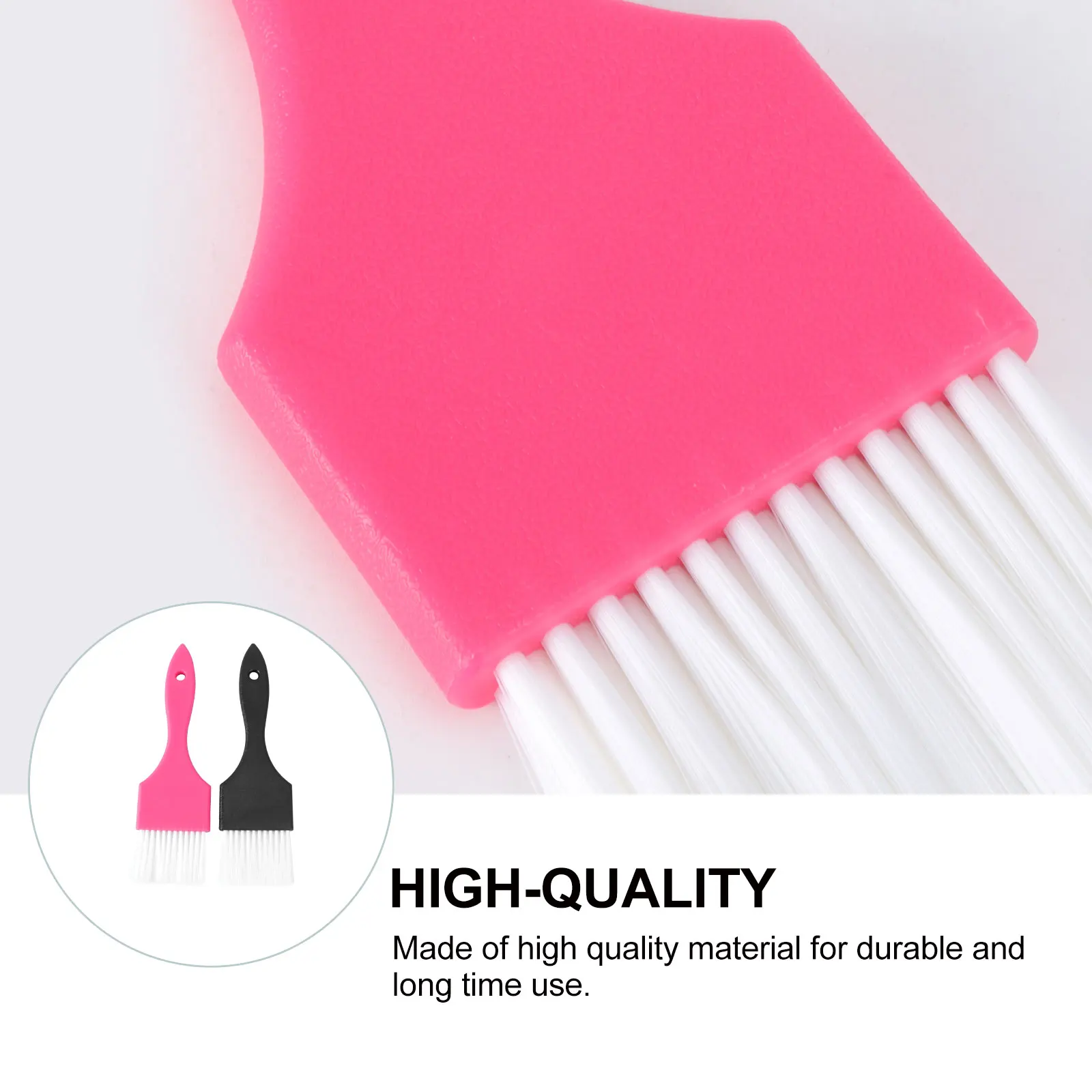 

2pcs Comb Easy Grip Handle For Home Salon Use Hair Tint Brush Dye Hair Dye Applicator Applicator Brush