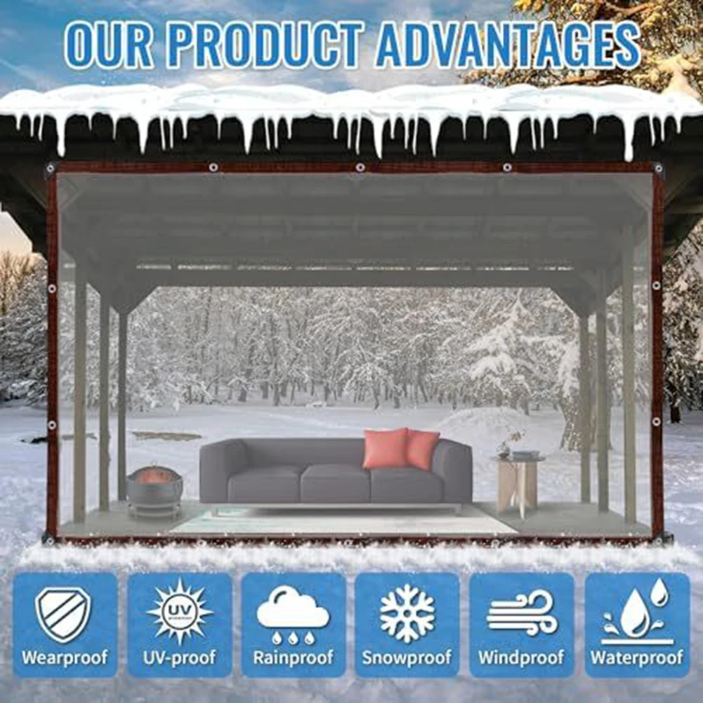

For Gardens For Greenhouses Outdoor Protection Heavy-Duty Tarp Outdoor Dining 6.6*9.8ft Reinforced Edges Versatile Use